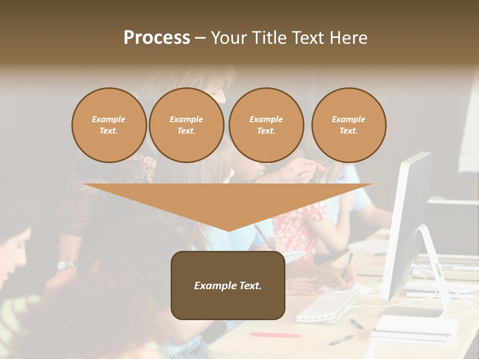 School Senior Class Computer PowerPoint Template