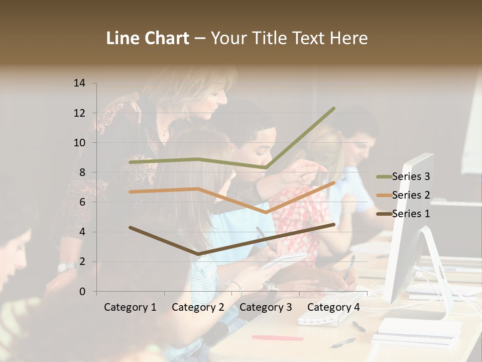School Senior Class Computer PowerPoint Template