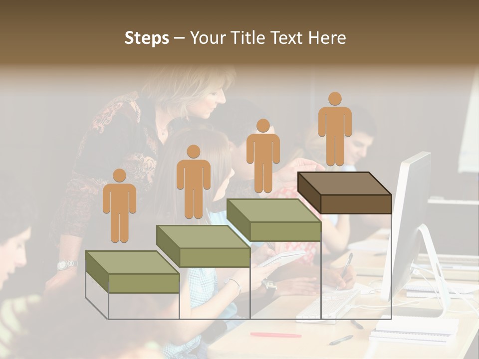 School Senior Class Computer PowerPoint Template