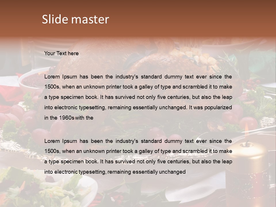 Organic Flutes Baked PowerPoint Template