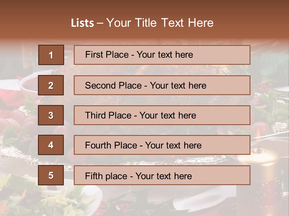 Organic Flutes Baked PowerPoint Template