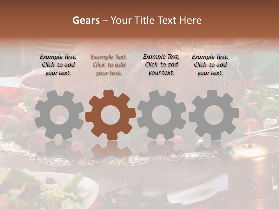 Organic Flutes Baked PowerPoint Template