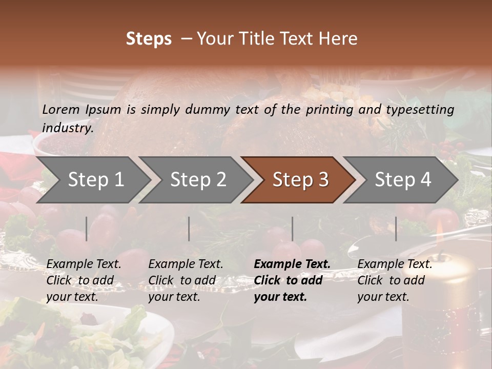 Organic Flutes Baked PowerPoint Template