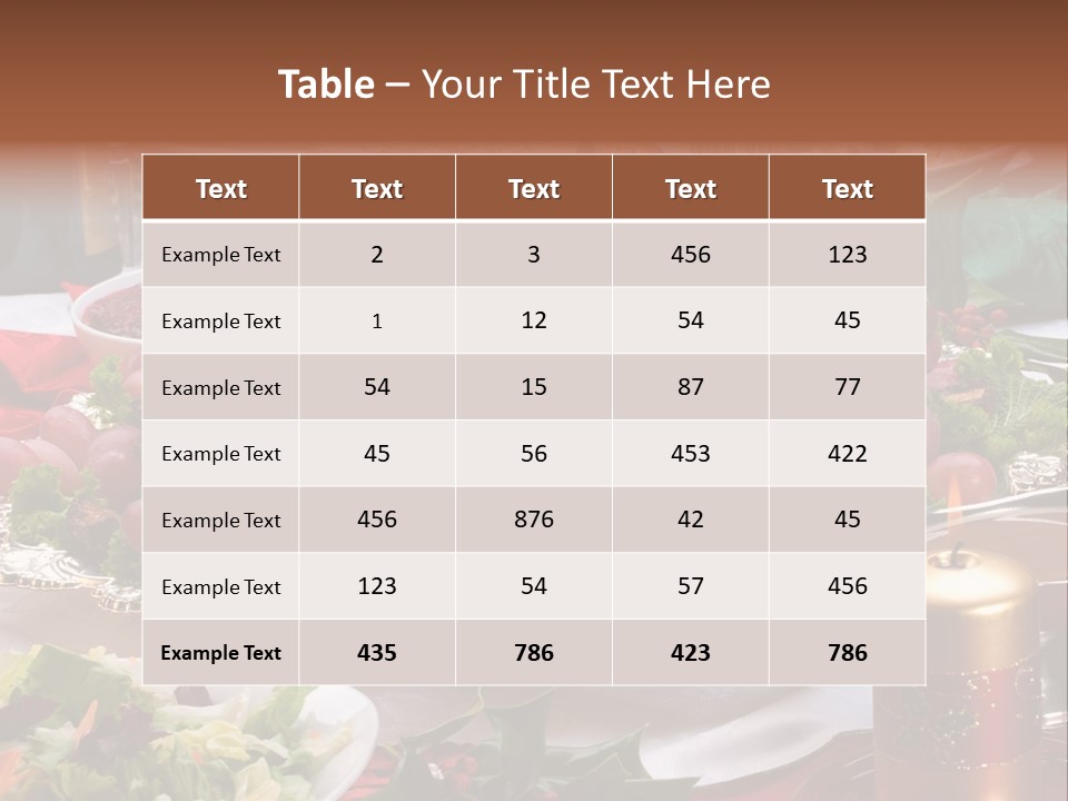 Organic Flutes Baked PowerPoint Template