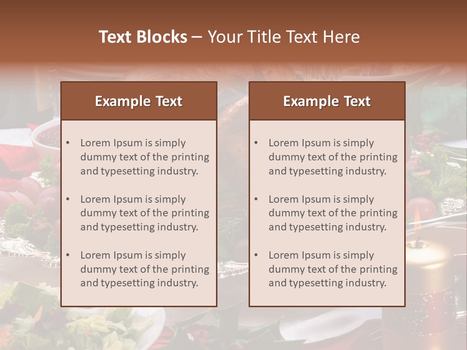 Organic Flutes Baked PowerPoint Template