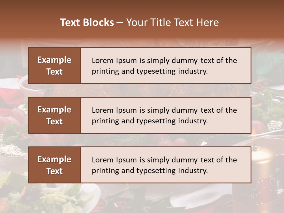Organic Flutes Baked PowerPoint Template