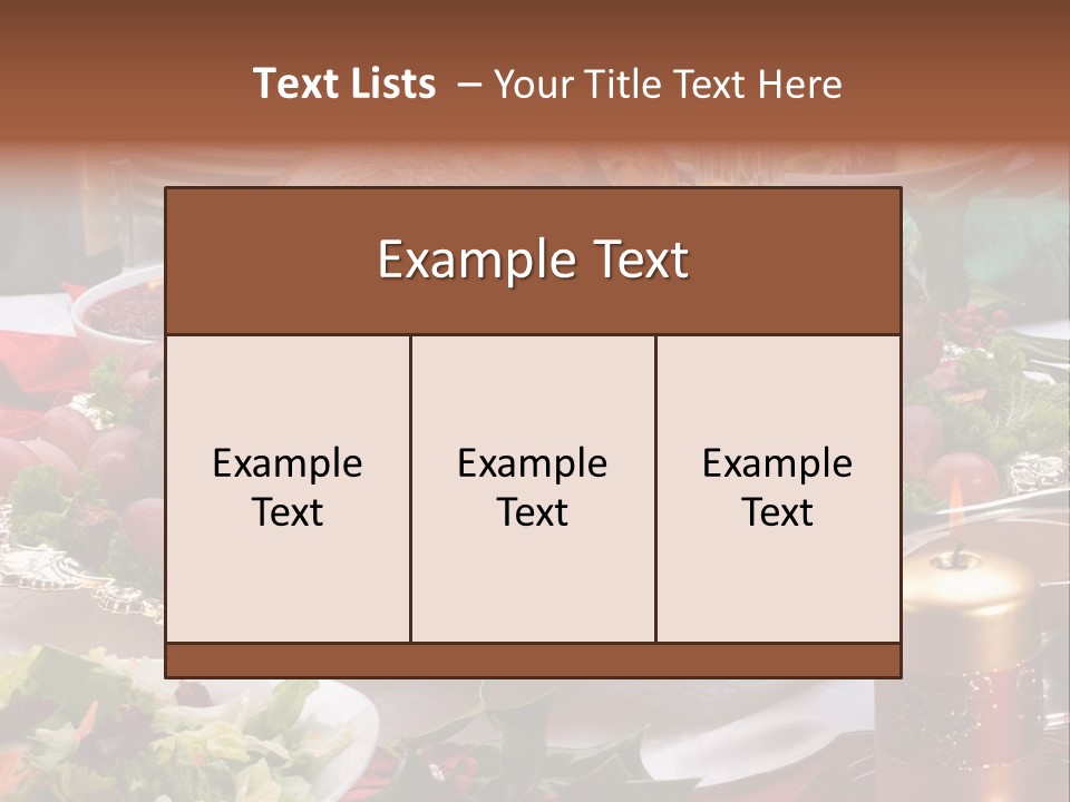 Organic Flutes Baked PowerPoint Template