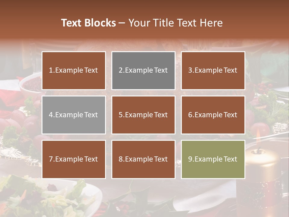 Organic Flutes Baked PowerPoint Template