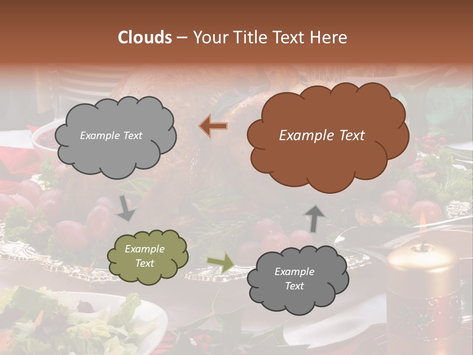 Organic Flutes Baked PowerPoint Template
