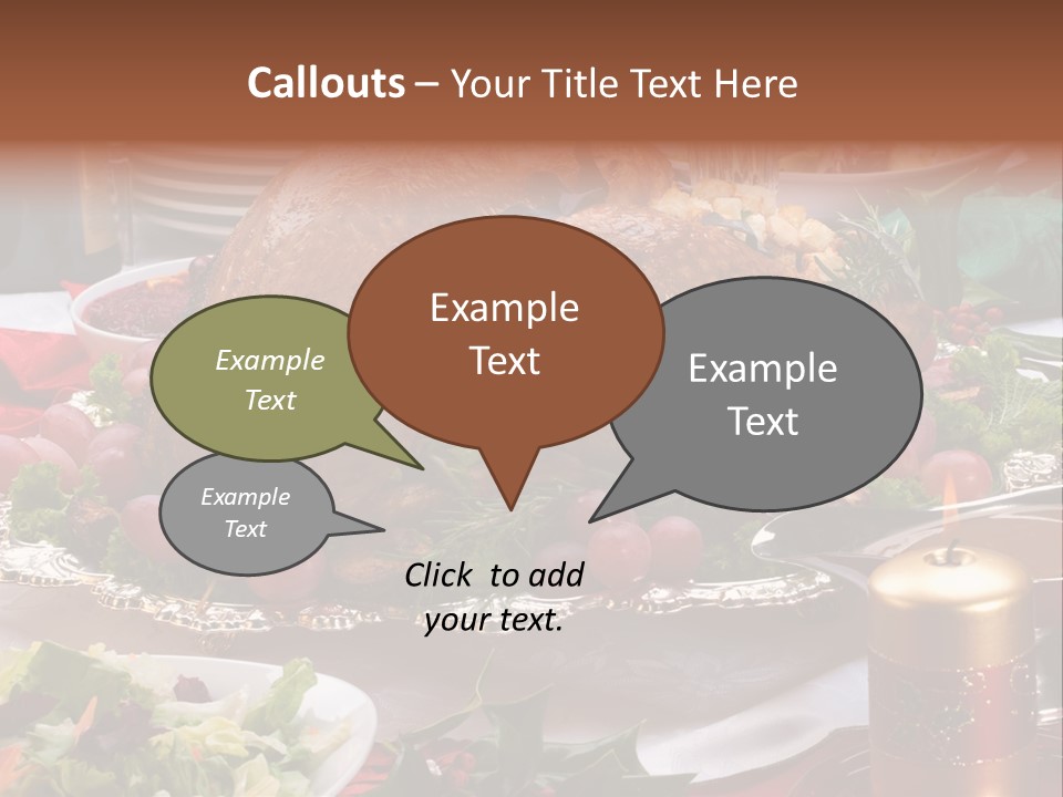 Organic Flutes Baked PowerPoint Template