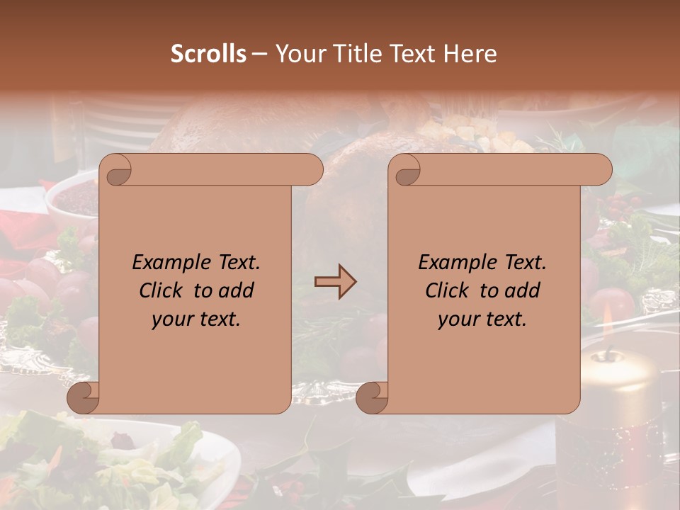 Organic Flutes Baked PowerPoint Template