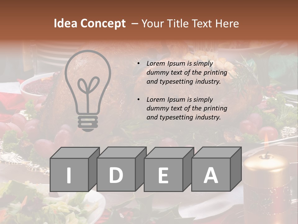 Organic Flutes Baked PowerPoint Template