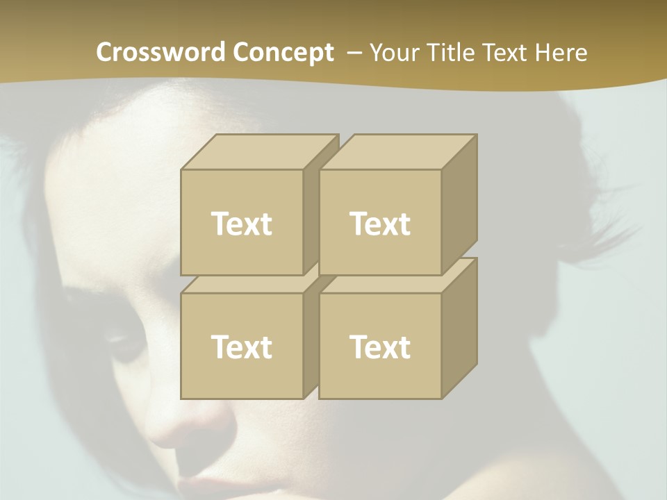 Person Brunette Sensuality PowerPoint Template