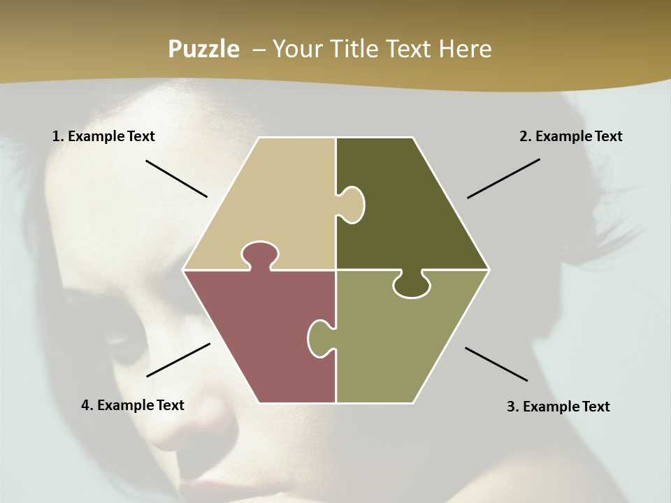 Person Brunette Sensuality PowerPoint Template