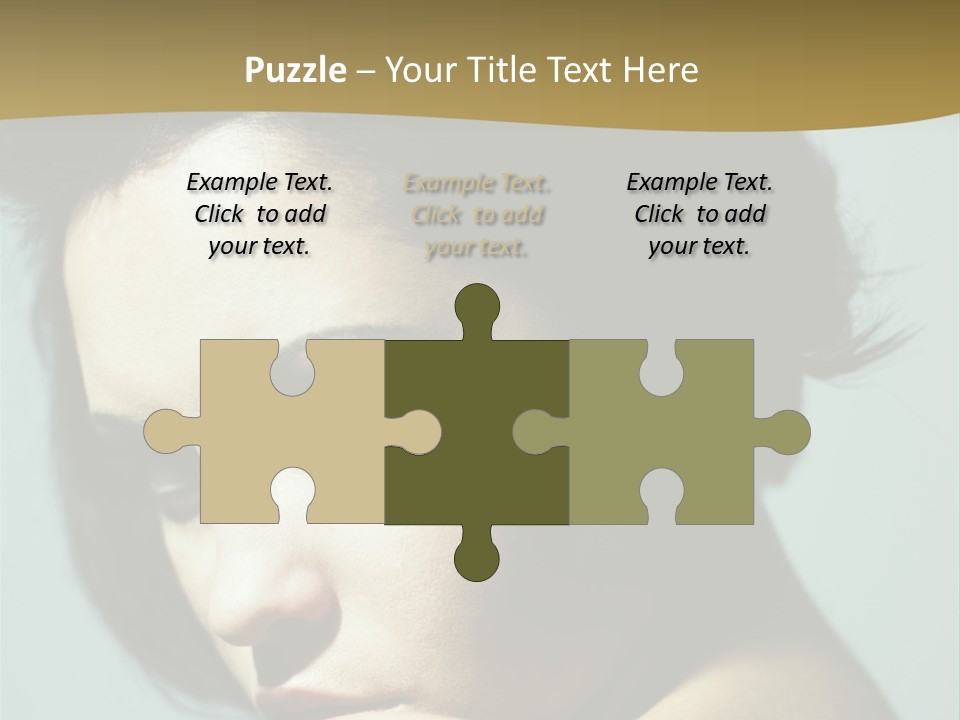 Person Brunette Sensuality PowerPoint Template