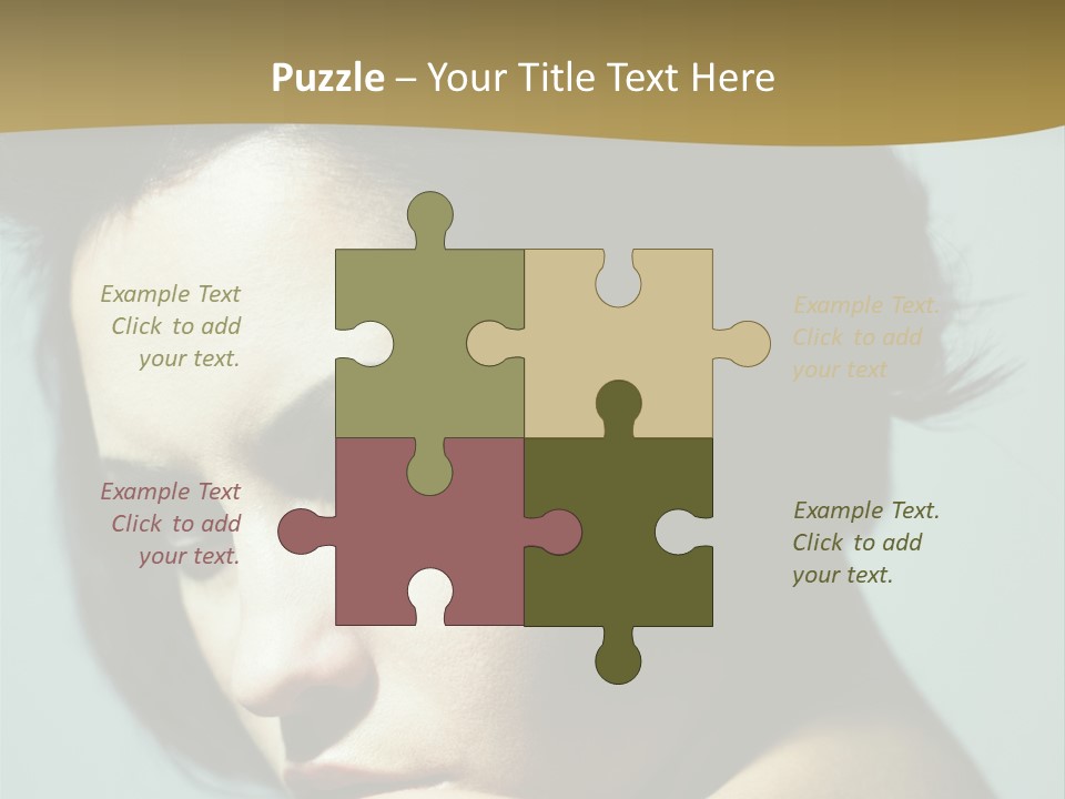 Person Brunette Sensuality PowerPoint Template