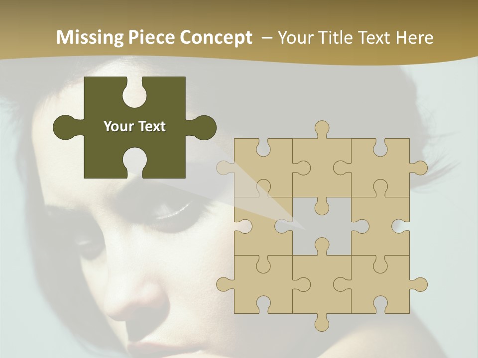 Person Brunette Sensuality PowerPoint Template