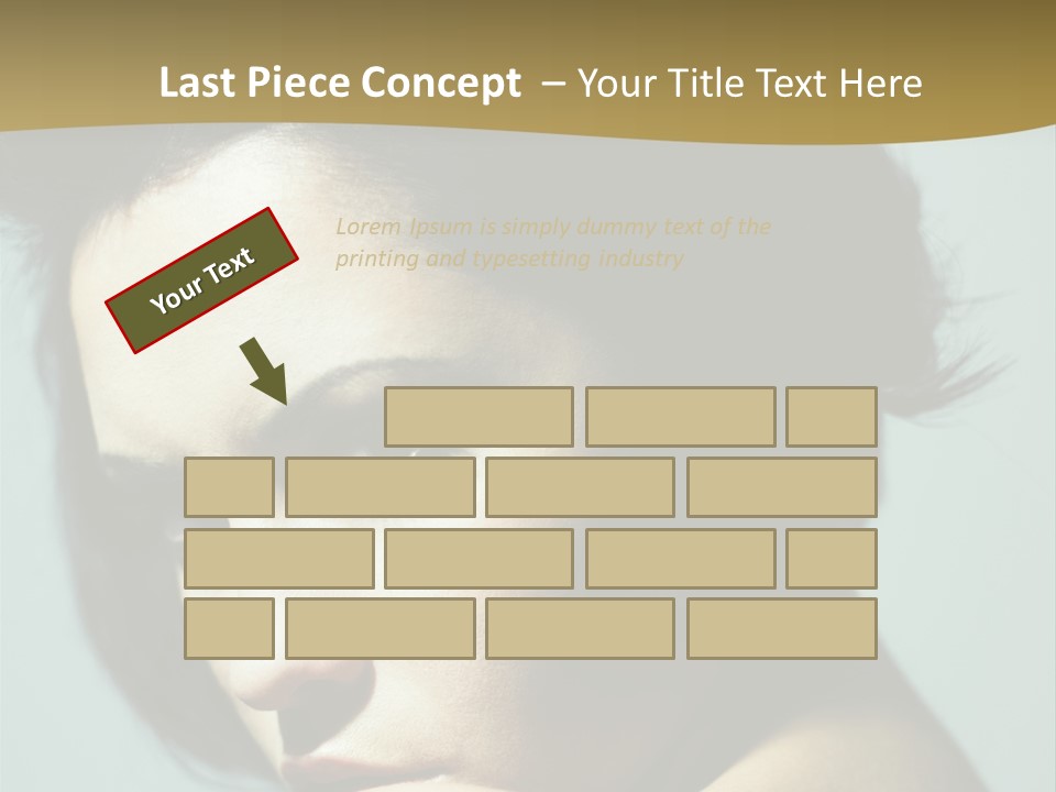 Person Brunette Sensuality PowerPoint Template