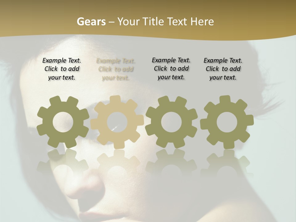 Person Brunette Sensuality PowerPoint Template