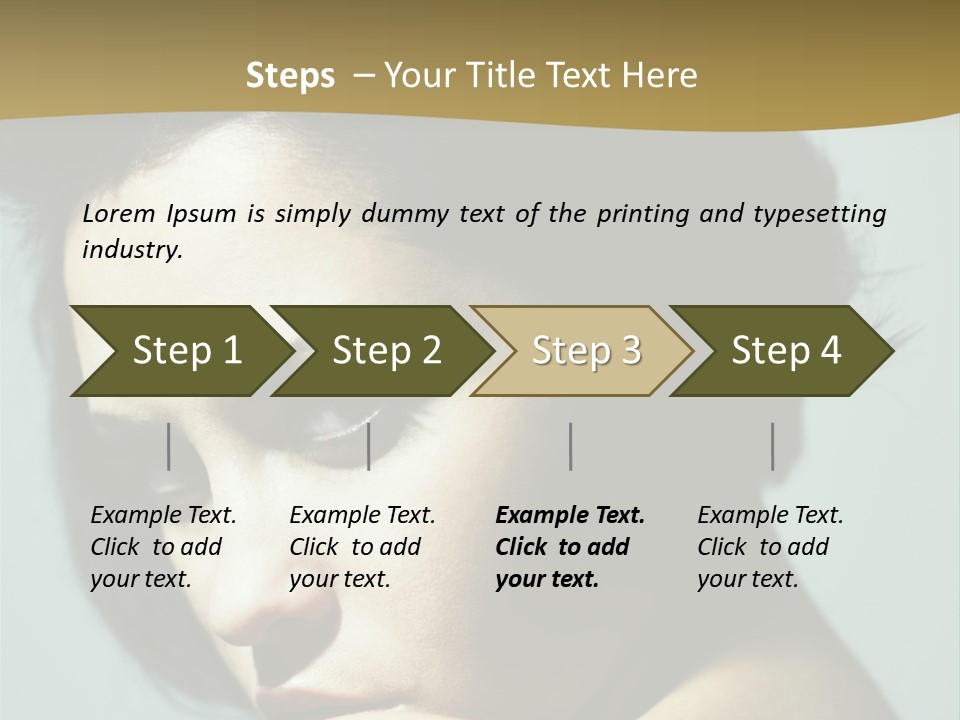 Person Brunette Sensuality PowerPoint Template