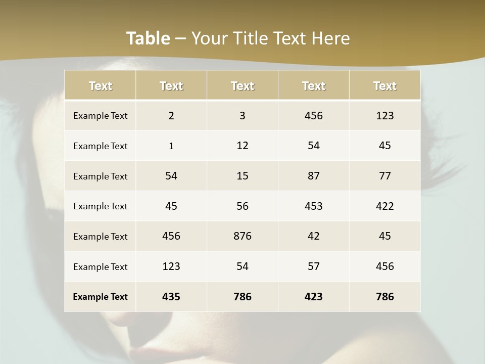 Person Brunette Sensuality PowerPoint Template