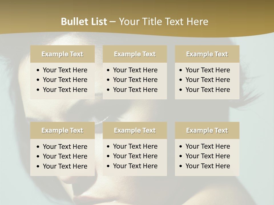 Person Brunette Sensuality PowerPoint Template