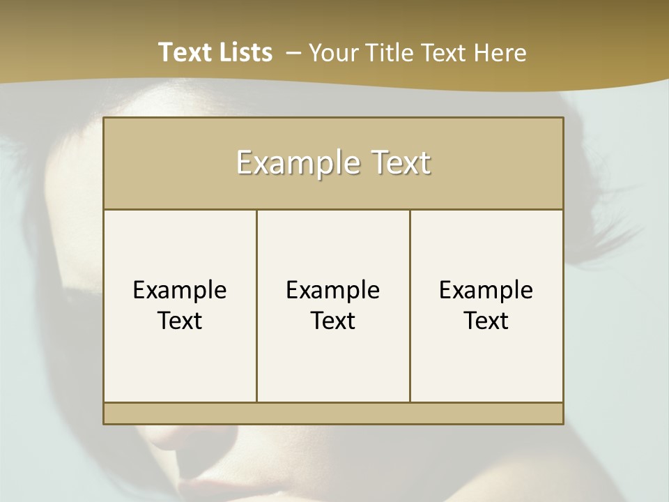 Person Brunette Sensuality PowerPoint Template