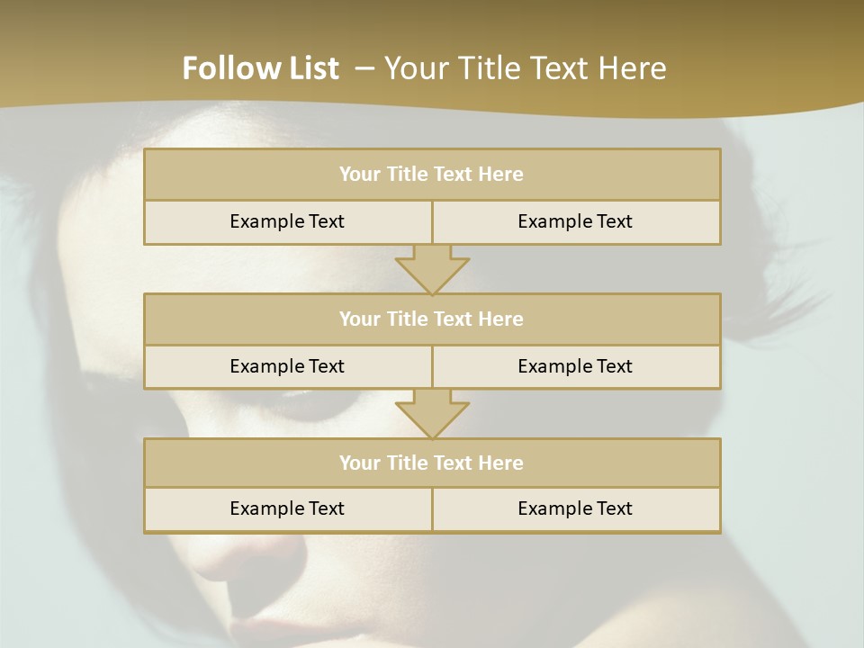 Person Brunette Sensuality PowerPoint Template