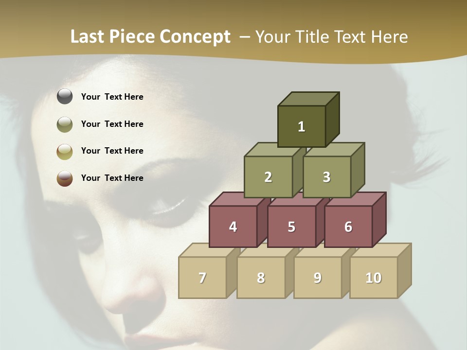 Person Brunette Sensuality PowerPoint Template