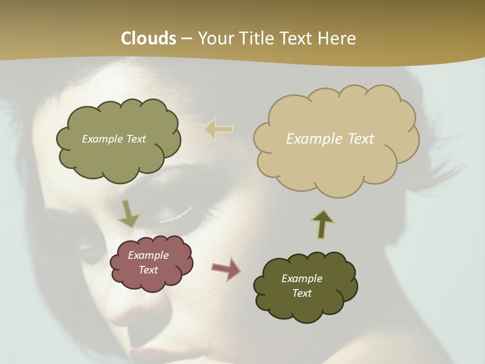 Person Brunette Sensuality PowerPoint Template