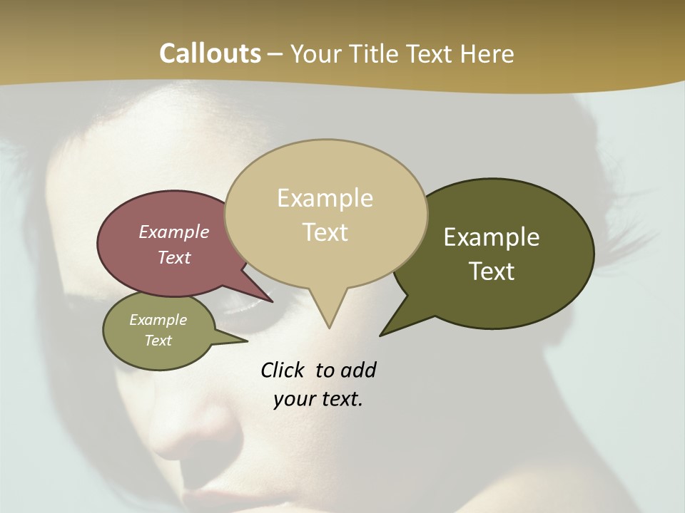 Person Brunette Sensuality PowerPoint Template