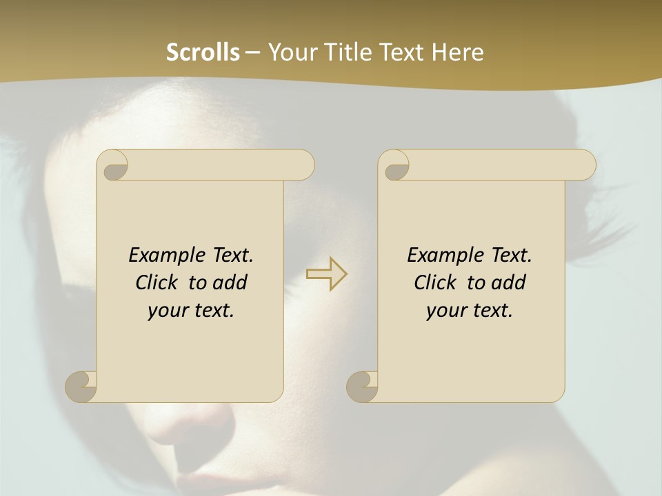 Person Brunette Sensuality PowerPoint Template