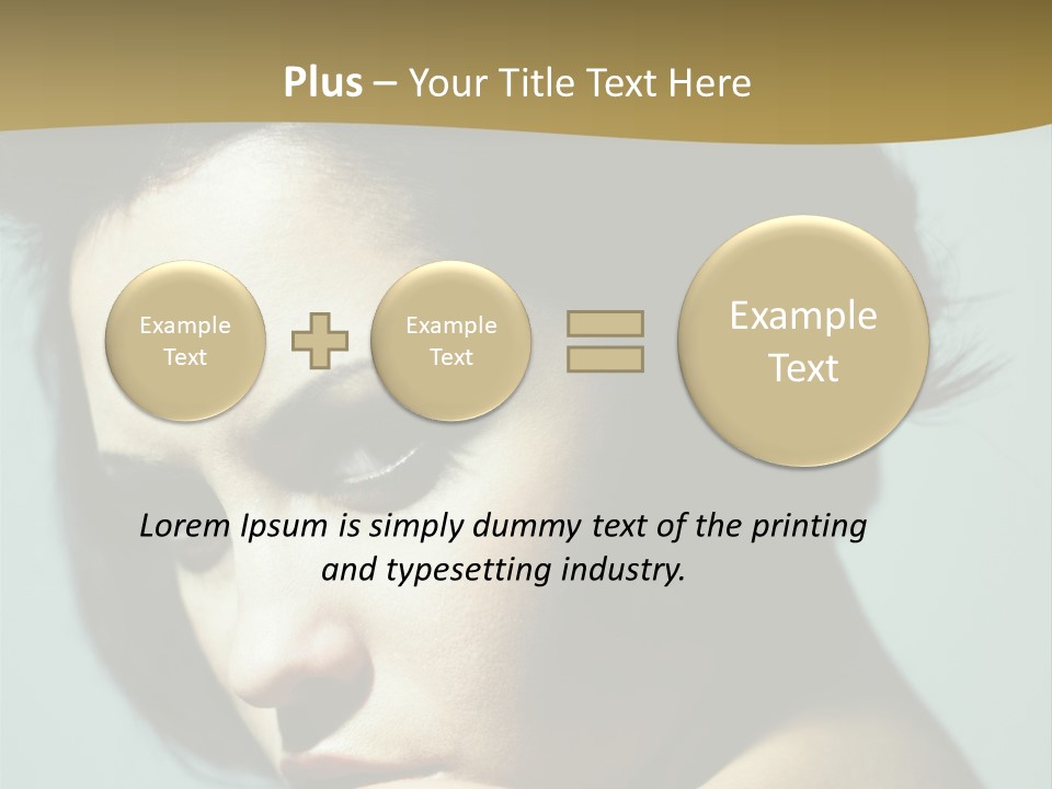 Person Brunette Sensuality PowerPoint Template