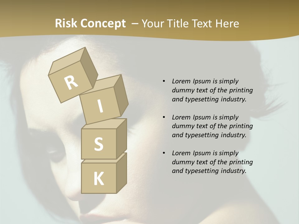 Person Brunette Sensuality PowerPoint Template