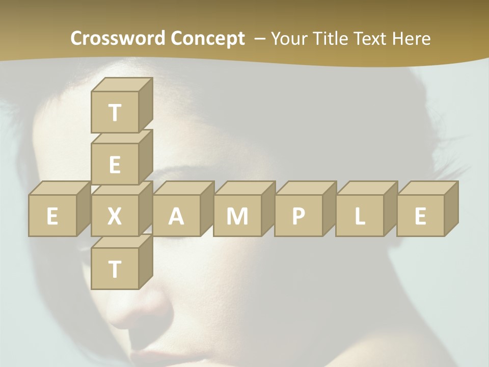 Person Brunette Sensuality PowerPoint Template