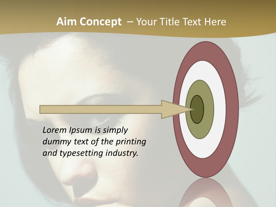 Person Brunette Sensuality PowerPoint Template