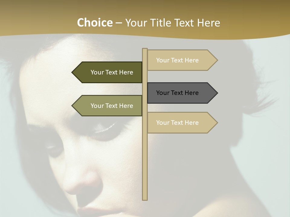 Person Brunette Sensuality PowerPoint Template