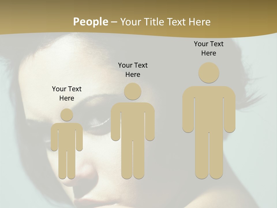 Person Brunette Sensuality PowerPoint Template