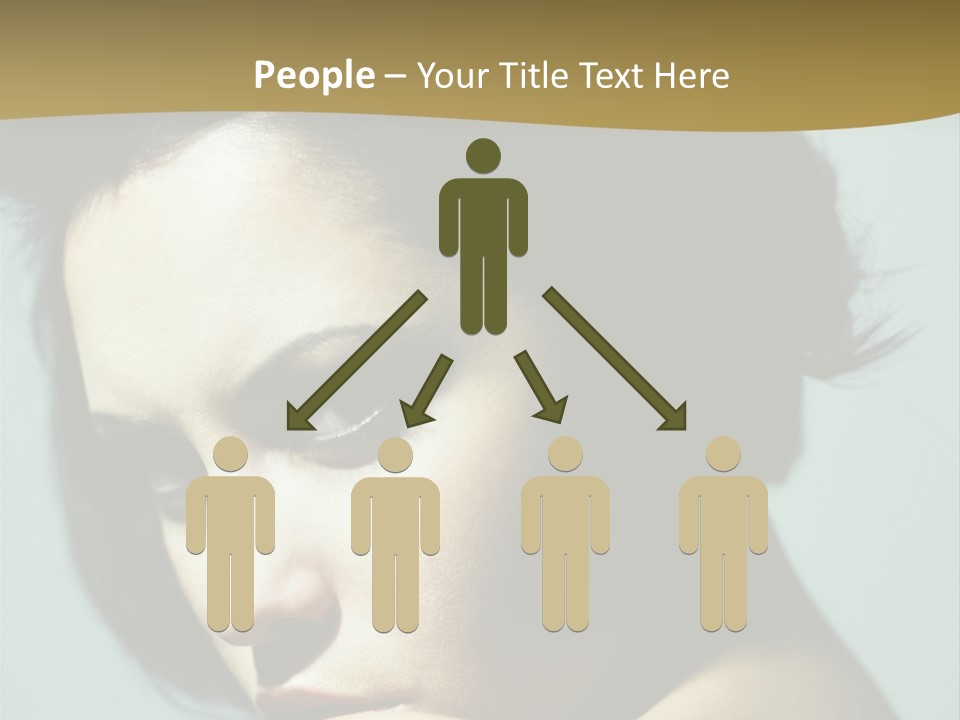 Person Brunette Sensuality PowerPoint Template