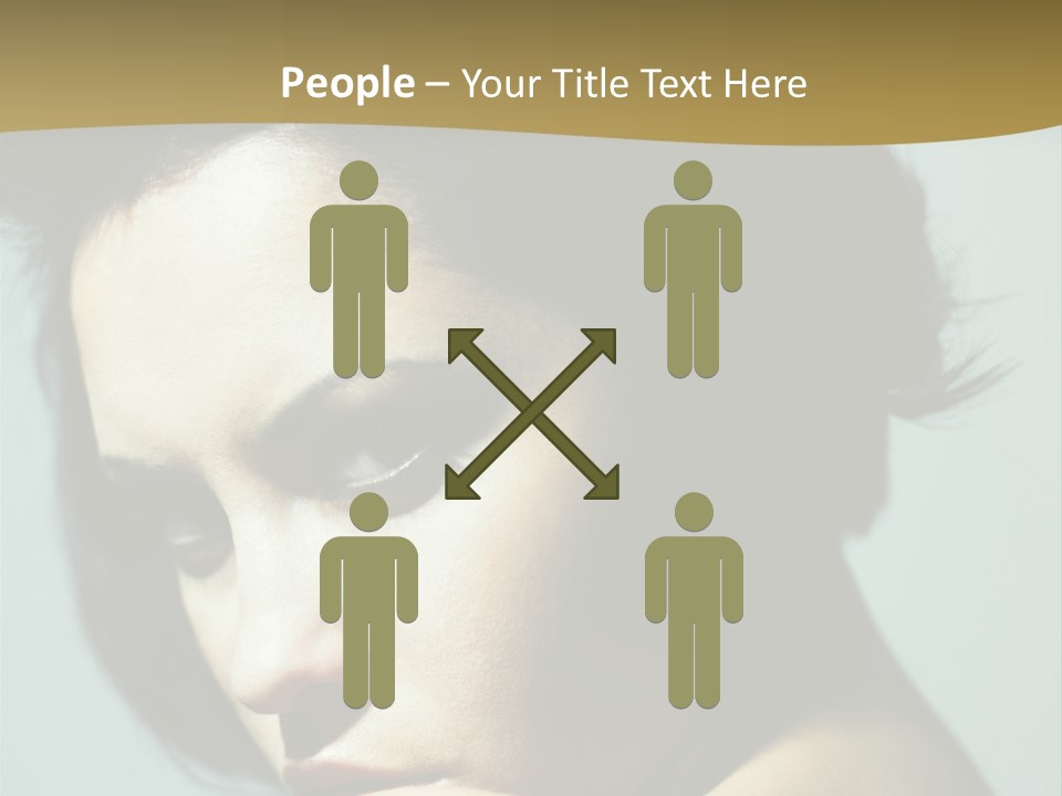 Person Brunette Sensuality PowerPoint Template