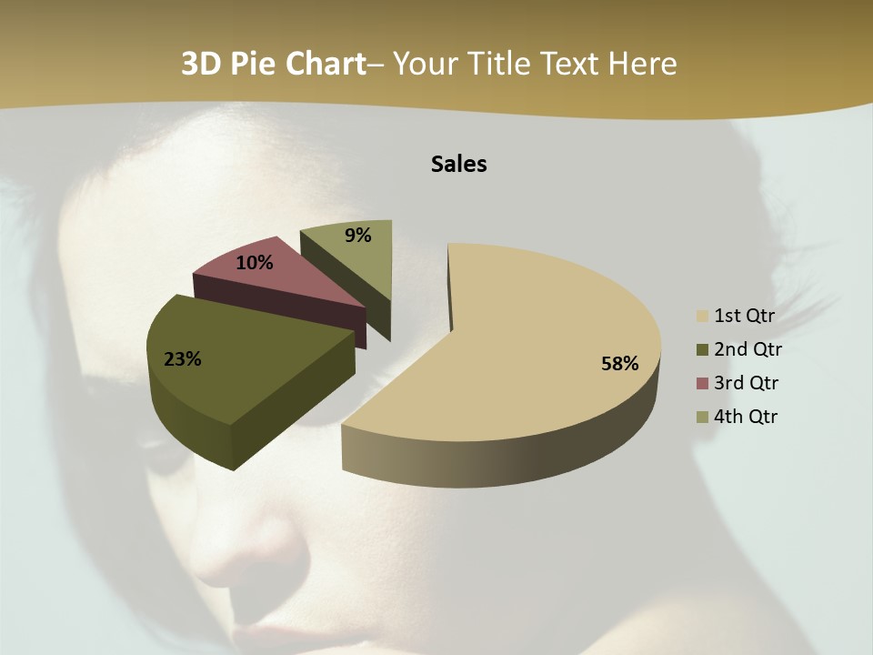Person Brunette Sensuality PowerPoint Template