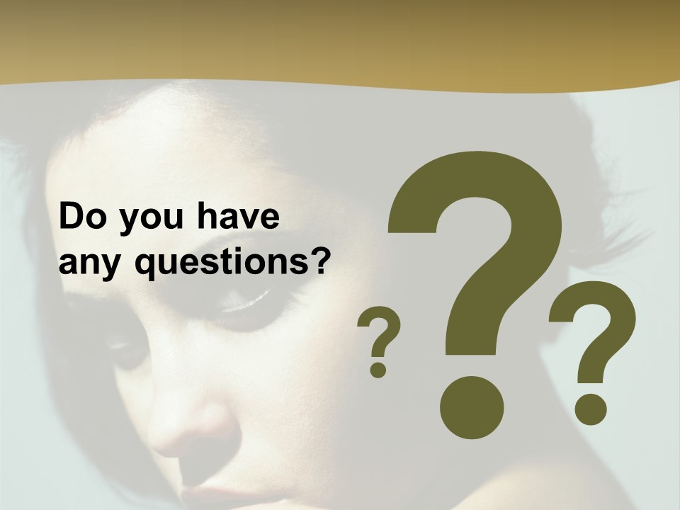 Person Brunette Sensuality PowerPoint Template