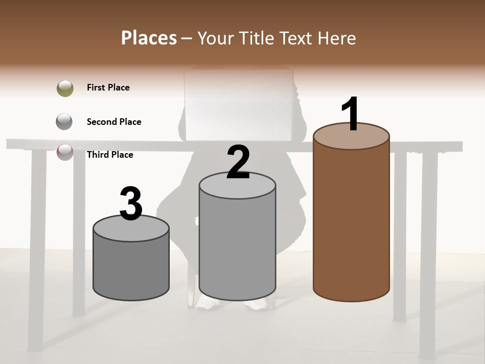 Friendly People Computer PowerPoint Template