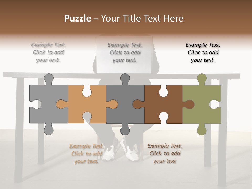 Friendly People Computer PowerPoint Template