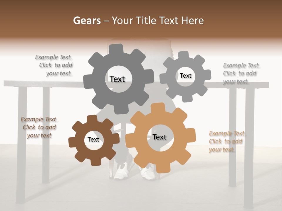 Friendly People Computer PowerPoint Template