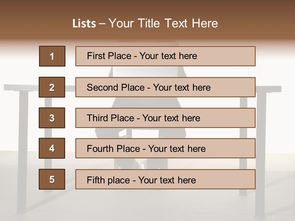 Friendly People Computer PowerPoint Template