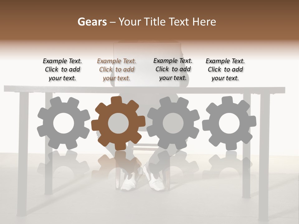 Friendly People Computer PowerPoint Template