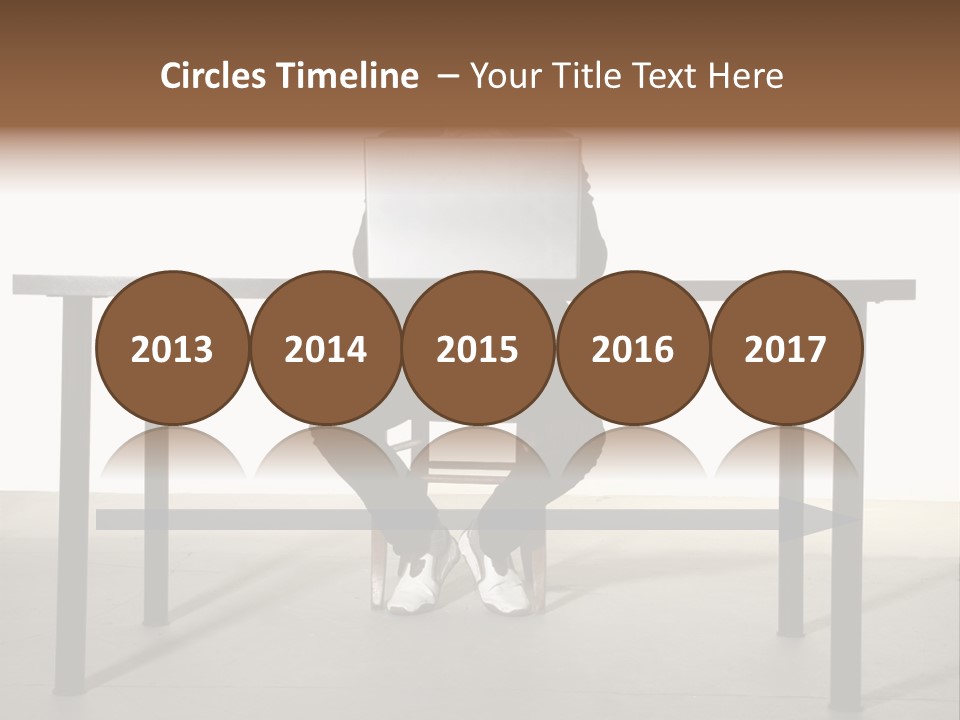 Friendly People Computer PowerPoint Template