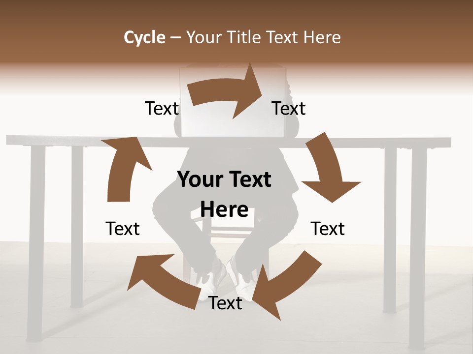 Friendly People Computer PowerPoint Template