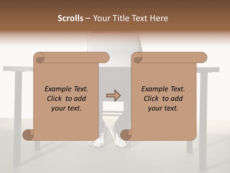 Friendly People Computer PowerPoint Template
